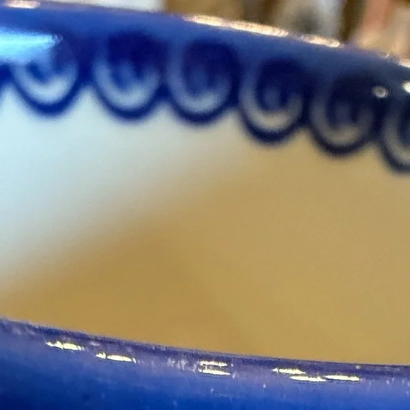 VENA Blue Rose Polish Pottery Butterfly Coffee Mug - Picture 5 of 8